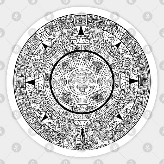 Aztec Mayan Calendar Sticker by MysticMagpie